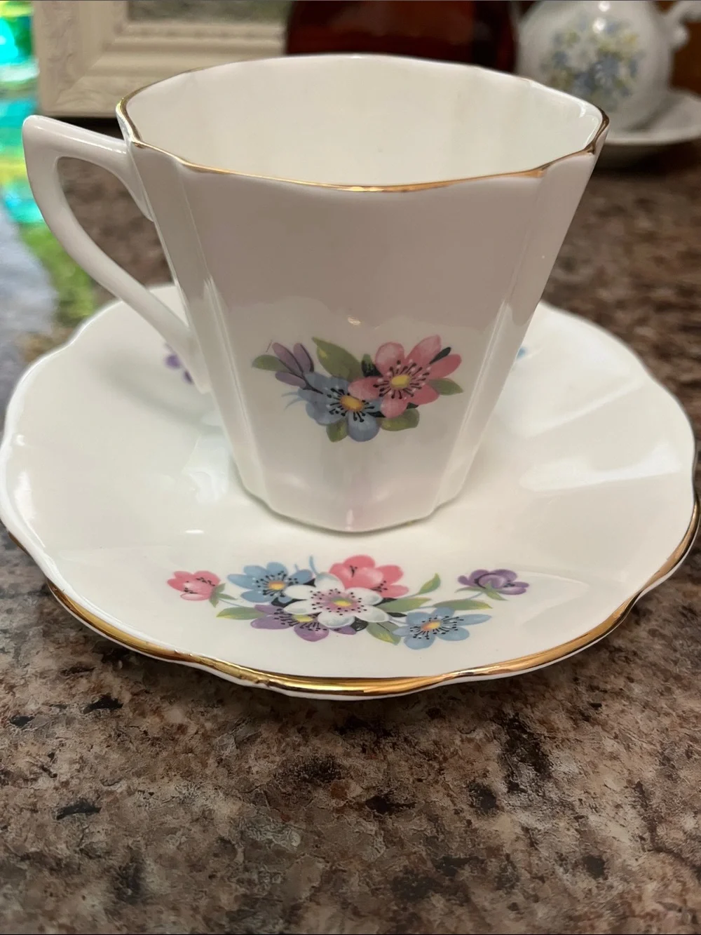 Bone China Teacup and Saucer